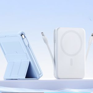 10000mAh Portable Power Bank Built-in Cables