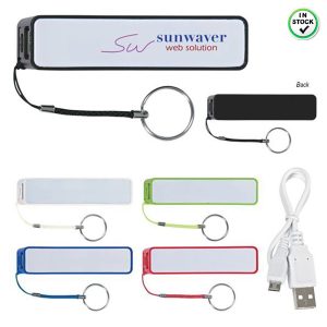 2600mAh Portable Power Bank with Keychain