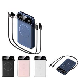 Power Bank 10000mAh Portable Charger with Wireless Charging