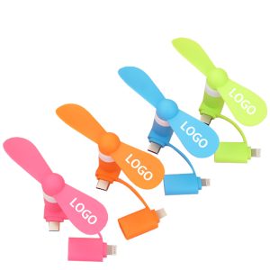 Multicolor Mini USB Cellphone Fan