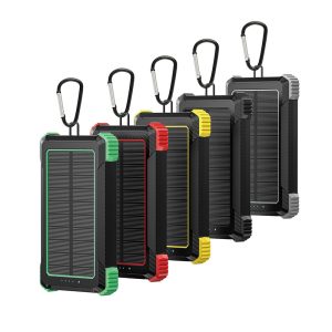 10000mAh Portable Solar Power Bank with WIireless Charger