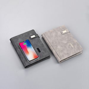 10W Wireless Charging Notebook with 8000mAh Power Bank