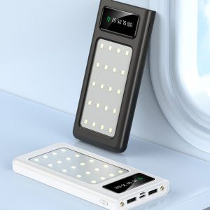 10000/20000/30000mAh Power Bank with Built-in Cables