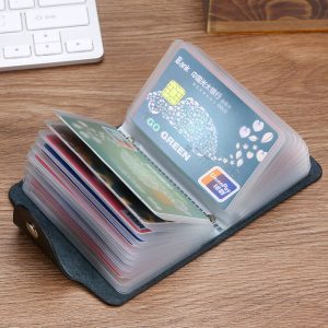 Genuine Leather Compact Card Holder