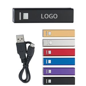 Aluminium 2000 mAh Lithium Ion Portable Power Bank