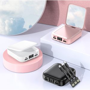 10000mAh Power Bank Bulit-in Cables