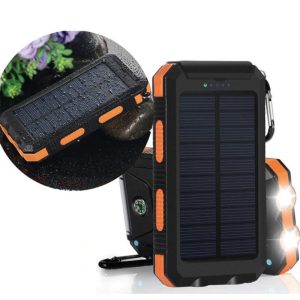 10000mAh Solar Power Bank with Compass