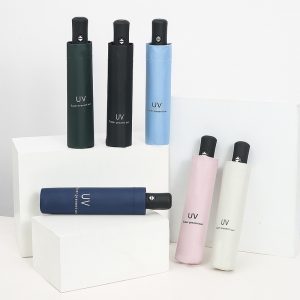 Water-Resistant Travel Folding Umbrella with Sun Protection