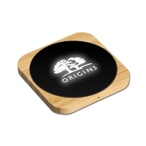 Bamboo Light-up 15W Qi Fast Wireless Charging Pad