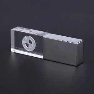 Metal Glass Flash Drive with 8GB-64GB